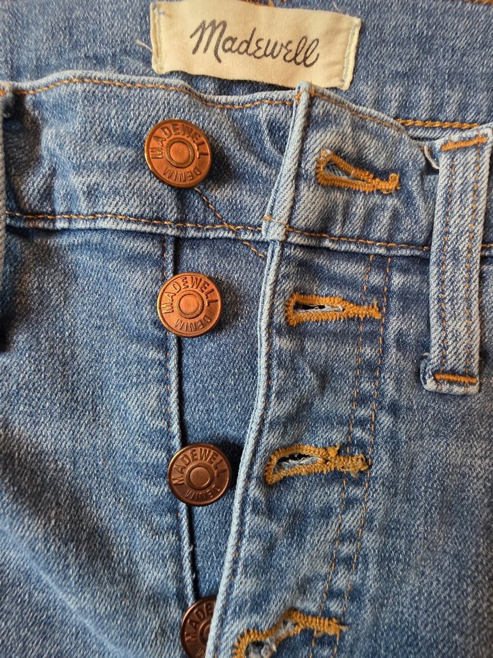 Madewell 10" High Rise Skinny Denim Jeans, Size 26P - Picture 9 of 10